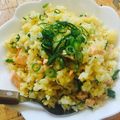 あつみ☆金爆love's cooksnap of when they made 簡単＆絶品！サーモン柵DE鮭バター炒飯♪.