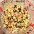 kyaoringo☆'s cooksnap of when they made ヒヨコ豆とさつま芋の味噌マヨサラダ☆.