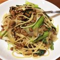 yukonars's cooksnap of when they made 適当旨レシピ☆納豆塩昆布パスタ.