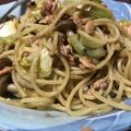 makemeat's cooksnap of when they made 白身魚のガーリックパスタ.