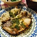よこ☆よこ☆'s cooksnap of when they made カリカリ塩焼きブリの香味ソース.