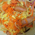 りいさく's cooksnap of when they made もやしとにんじんの玉子炒め.
