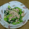 SANAE500's cooksnap of when they made 小松菜とツナのさっぱり和え.