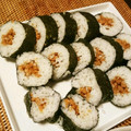 307号室's cooksnap of when they made ゆず塩風味　らくらく細巻き納豆巻き.