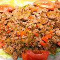 mickeykron's cooksnap of when they made 豚挽き肉と新玉葱で☆簡単甘辛そぼろ.