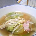 spoonmama's cooksnap of when they made 白菜とえのきの中華スープ.