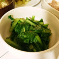 うぅこちゃん's cooksnap of when they made レンジで簡単！小松菜の中華風お浸し.