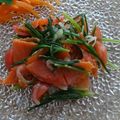 melmarilyn's cooksnap of when they made おかひじきとスモークサーモンのマリネ.
