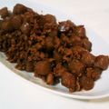 にゃんタコさん's cooksnap of when they made 豚ひき肉とこんにゃくの味噌醤油炒め煮.