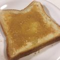 papikun's cooksnap of when they made ハチミツときな粉のトースト.