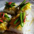 やーすやす's cooksnap of when they made シーチキンの押し寿司.