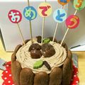 なたなたなたでこ's cooksnap of when they made ＊ブッシュドノエル 風 モンブラン＊.