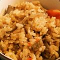 eritami's cooksnap of when they made ごまが香る❀鶏ごぼう人参の炊き込みご飯.