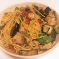 でくらいん's cooksnap of when they made 茄子と豚肉のオイスターパスタ.
