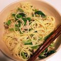 でくらいん's cooksnap of when they made 5分で完成！ツナとほうれん草の豆乳パスタ.