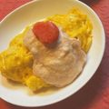 メロンパンナ♡'s cooksnap of when they made ポムの樹風明太子オムライス.