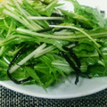 NAOばあさん's cooksnap of when they made 水菜と塩昆布の簡単和え物♪.