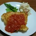 yoppie＊'s cooksnap of when they made 節約！ヘルシーミラノ風チキンカツレツ.