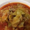 イチコニコ's cooksnap of when they made 春キャベツと豚肉のトマト煮.
