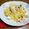 ♡ほなきち♡'s cooksnap of when they made ★旦那が喜ぶ★我が家の海鮮パスタ.