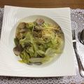 chi−ちゃん's cooksnap of when they made 春キャベツtoあさりnoスープパスタ.