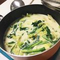 鵜飼邦夫's cooksnap of when they made 冬にキャベツとニラ温か＊豆乳スープ＊.