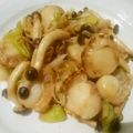 ゆみらんたん's cooksnap of when they made ネギとベビーホタテのガリバター醤油～♪.