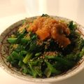 aurara's cooksnap of when they made 残念なほうれん草のゆで方☆ごま和え.