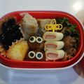 ゆいちん5's cooksnap of when they made お弁当おかず☆チーズカニカマ♪キャラ弁に.