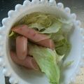 ma___111's cooksnap of when they made ☆レタスnoウィンナー炒め☆.