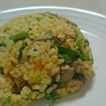 イエローバード's cooksnap of when they made 焦がしねぎとしめじのチャーハン.