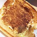 さるさや's cooksnap of when they made ベーコンエッグトースト☆.