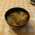 オレンジリング's cooksnap of when they made 毎日飲みたい✳︎簡単焼きトマトのみそ汁.