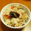 もこもこtrain's cooksnap of when they made リメイク♪煮物の汁で炊き込みごはん.
