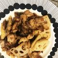 ながごはん's cooksnap of when they made れんこんと豚肉のカレー炒め.