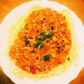 ☆はまみ☆'s cooksnap of when they made わが家自慢の味♪和風ミートソース♪.