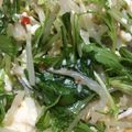 たぁこヨネ's cooksnap of when they made ＃ベジタリアン 豆腐と水菜のサラダ.
