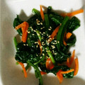 Pakako☆'s cooksnap of when they made めんつゆで簡単♪ほうれん草のごま和え ①.