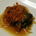 rie0x0's cooksnap of when they made 圧力鍋で骨まで食べれる♪アジの南蛮煮.