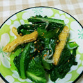 ＊れいぴん＊'s cooksnap of when they made 小松菜のしらす、油揚げ入り和え物♪.