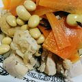 ゆいったろ's cooksnap of when they made 簡単！　鶏肉　大根　人参　ひじきの　煮物.