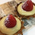★hしましま★'s cooksnap of when they made お花見に☆簡単カスタードでイチゴタルト.
