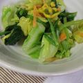 おりひめママ's cooksnap of when they made キャベツとほうれん草の☆辛子和え☆.