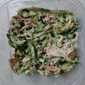 yuri314's cooksnap of when they made きゅうりカニカマシーチキンごまマヨサラダ.