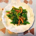 yesmama's cooksnap of when they made かつお節で浸け汁が絡む♪菜の花の辛子和え.