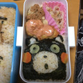 薄氷の融解☆'s cooksnap of when they made キャラ弁 簡単らくらく くまモン.