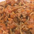 erdbeer's cooksnap of when they made 〜レンジで簡単ミートソース〜.