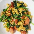 かほたくhy's cooksnap of when they made 弁当に！ほうれん草・卵とウインナーソテー.
