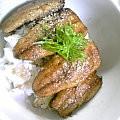 雪野ハル's cooksnap of when they made さんまの蒲焼き丼☆.