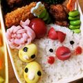 yo☆chan's cooksnap of when they made 簡単！にわとりとヒヨコのお弁当キャラ弁.